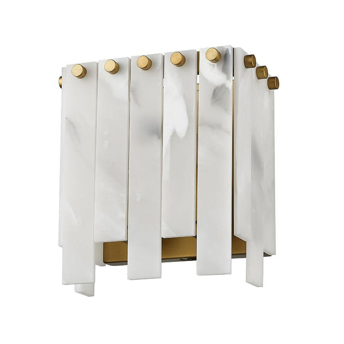 Z-Lite Viviana Rubbed Brass 2 Light Wall Sconce 345-2S-RB | theLightShop