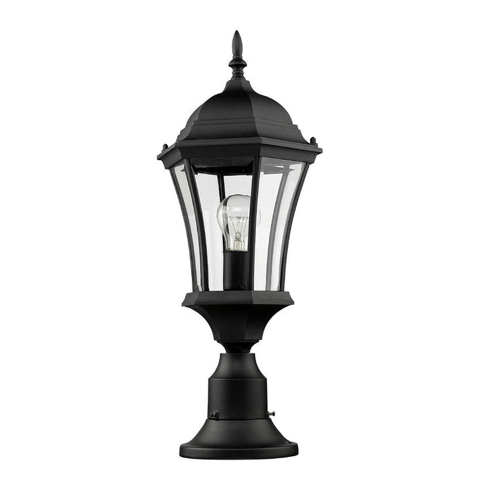 Z-Lite Wakefield Black 1 Light Outdoor Pier Mounted Fixture 522PHM-553PM-BK - Outdoor Pier Mounted Fixtures
