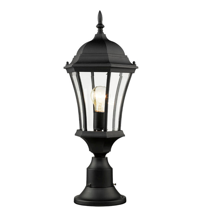 Z-Lite Wakefield Black 1 Light Outdoor Pier Mounted Fixture 522PHM-553PM-BK - Outdoor Pier Mounted Fixtures