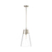 Z-Lite Wentworth Brushed Nickel 1 Light Pendant 2300P12-BN | theLightShop