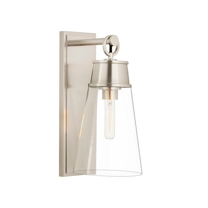 Z-Lite Wentworth Brushed Nickel 1 Light Wall Sconce 2300-1SL-BN | theLightShop
