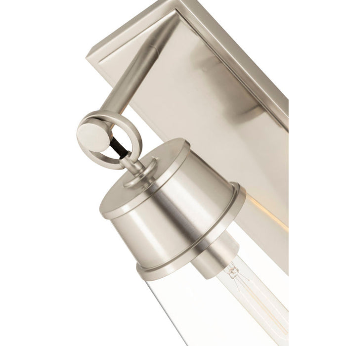 Z-Lite Wentworth Brushed Nickel 1 Light Wall Sconce 2300-1SL-BN | theLightShop