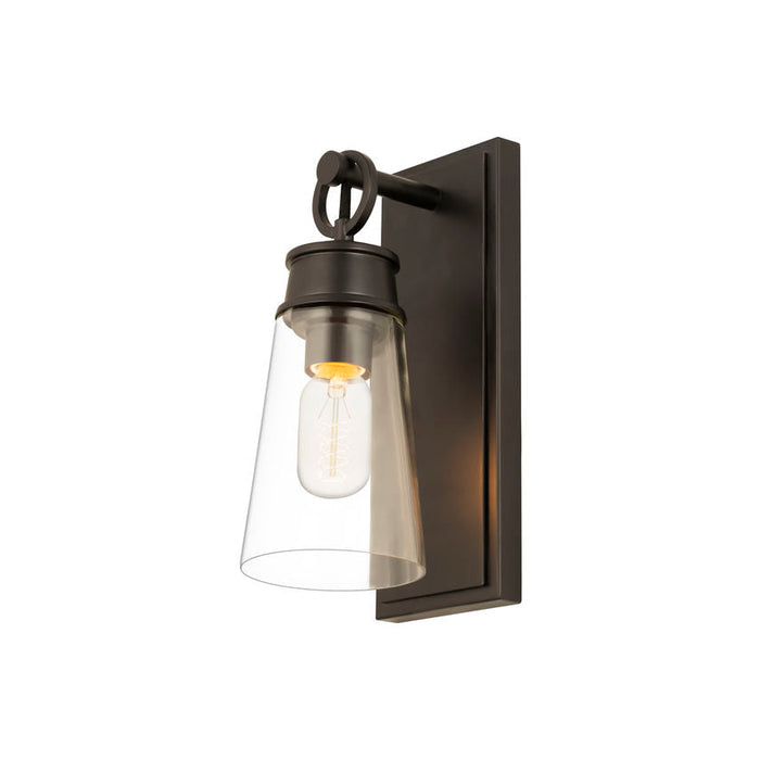Z-Lite Wentworth Matte Black 1 Light Wall Sconce 2300-1SS-MB | theLightShop