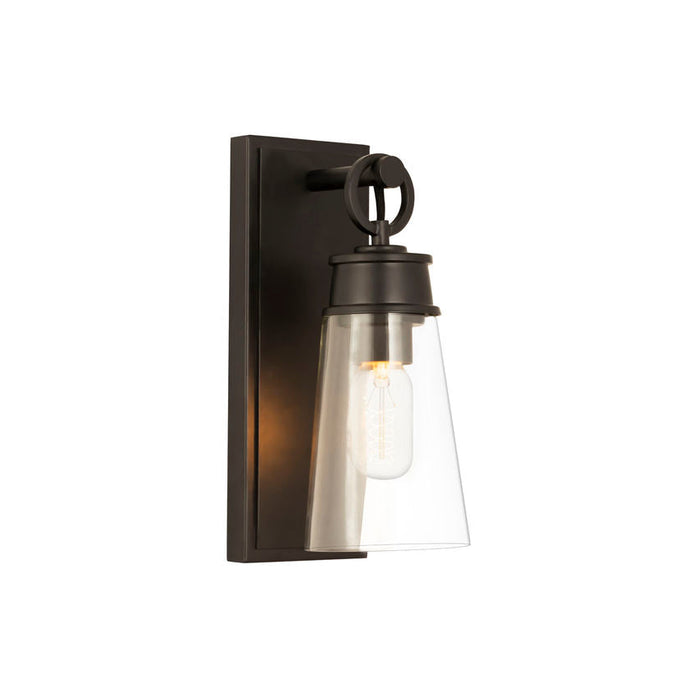 Z-Lite Wentworth Matte Black 1 Light Wall Sconce 2300-1SS-MB | theLightShop