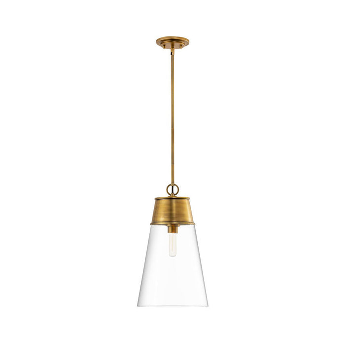 Z-Lite Wentworth Rubbed Brass 1 Light Pendant 2300P12-RB | theLightShop