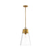 Z-Lite Wentworth Rubbed Brass 1 Light Pendant 2300P12-RB | theLightShop
