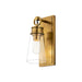 Z-Lite Wentworth Rubbed Brass 1 Light Wall Sconce 2300-1SS-RB | theLightShop
