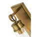 Z-Lite Wentworth Rubbed Brass 1 Light Wall Sconce 2300-1SS-RB | theLightShop