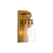 Z-Lite Wentworth Rubbed Brass 1 Light Wall Sconce 2300-1SS-RB | theLightShop