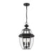 Z-Lite Westover Black Outdoor Chain Mount Ceiling Fixture 580CHB-BK | theLightShop