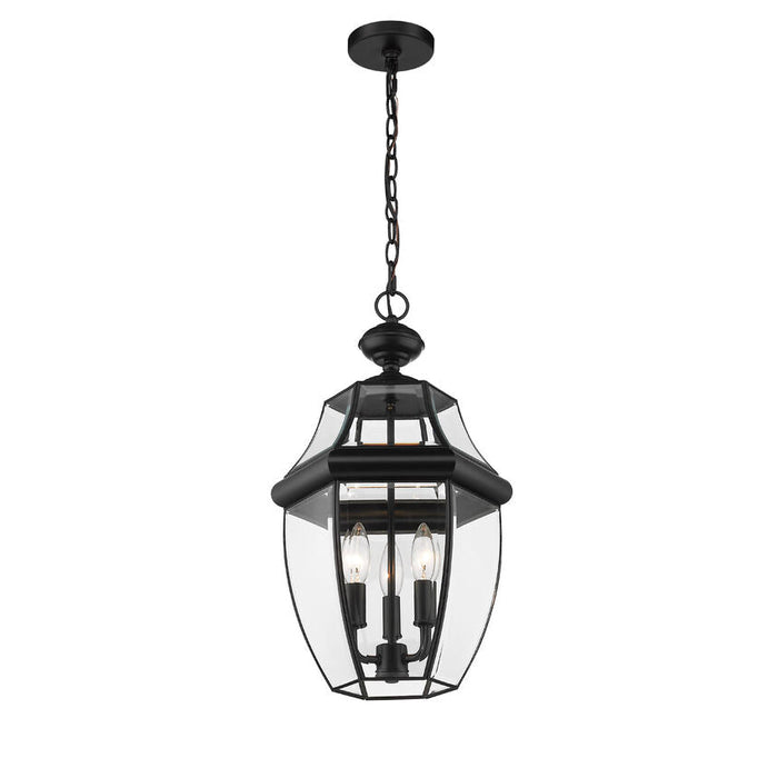 Z-Lite Westover Black Outdoor Chain Mount Ceiling Fixture 580CHB-BK - Outdoor Pendants