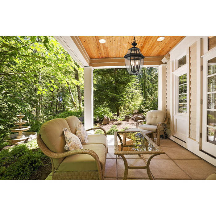Z-Lite Westover Black Outdoor Chain Mount Ceiling Fixture 580CHB-BK - Outdoor Pendants