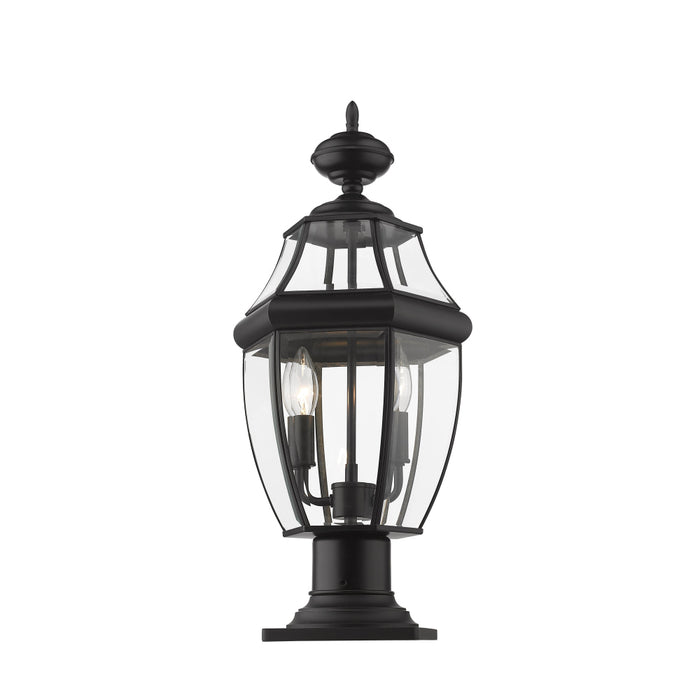 Z-Lite Westover Black Outdoor Pier Mounted Fixture 580PHM-533PM-BK | theLightShop