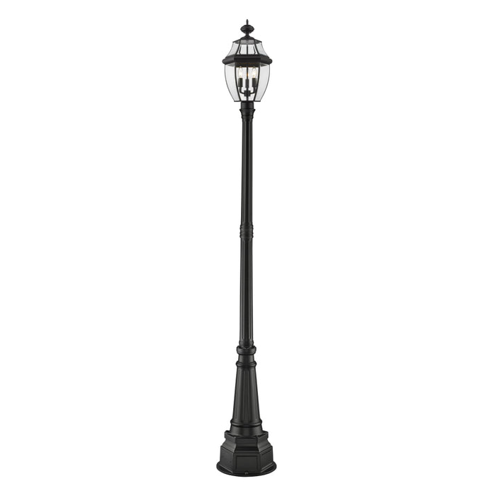 Z-Lite Westover Black Outdoor Post Mounted Fixture 580PHB-564P-BK | theLightShop
