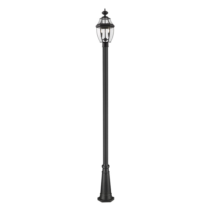Z-Lite Westover Black Outdoor Post Mounted Fixture 580PHM-519P-BK | theLightShop