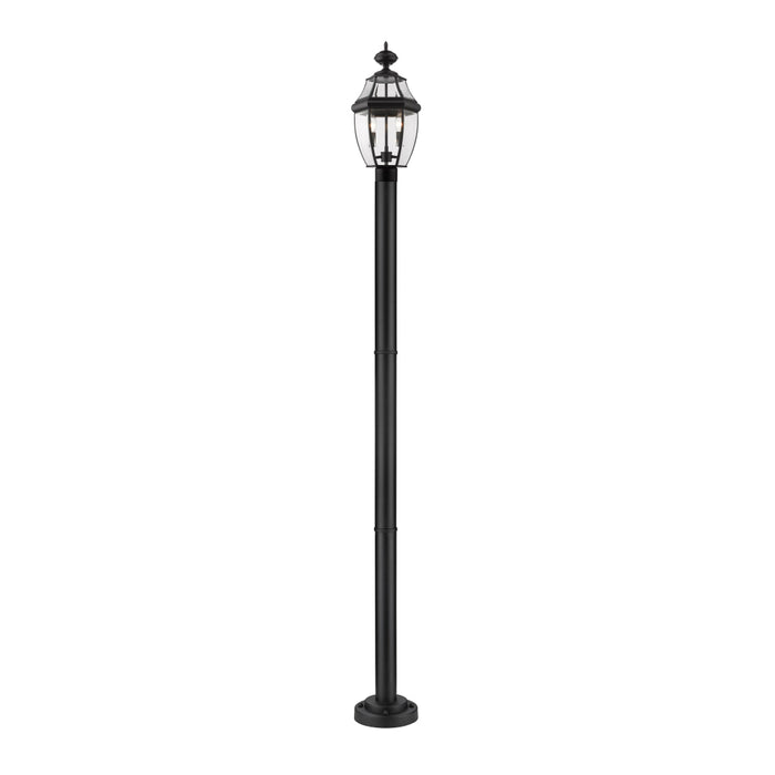 Z-Lite Westover Black Outdoor Post Mounted Fixture 580PHM-567P-BK | theLightShop