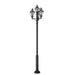 Z-Lite Westover Outdoor Post Mounted Fixture Black 12 Light 580PHB-4-5010P-BK | theLightShop