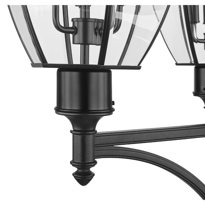 Z-Lite Westover Outdoor Post Mounted Fixture Black 12 Light 580PHB-4-5010P-BK | theLightShop