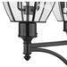 Z-Lite Westover Outdoor Post Mounted Fixture Black 12 Light 580PHB-4-5010P-BK | theLightShop