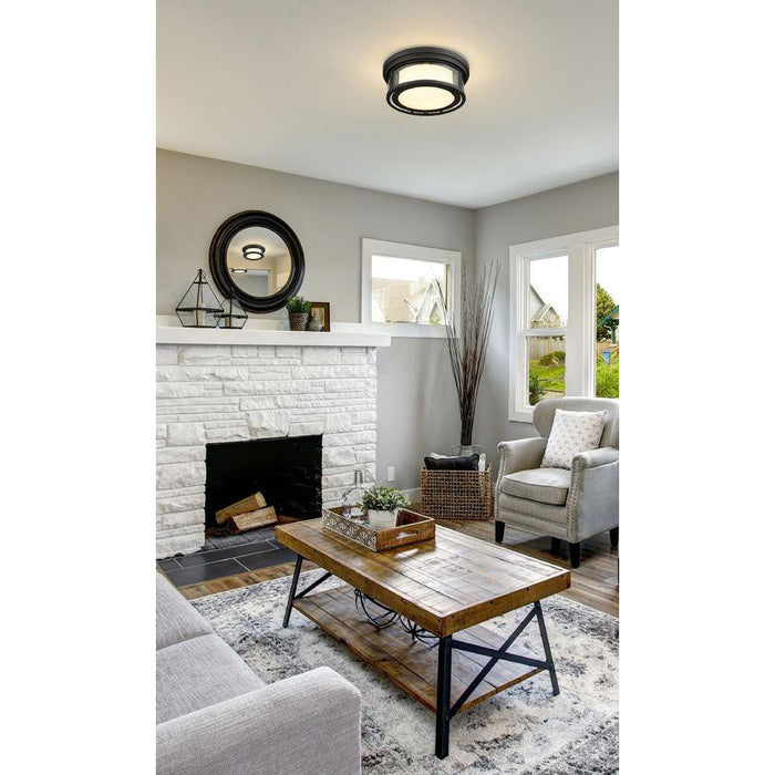 Z-Lite Willow Bronze Flushmount 426F12-BRZ | theLightShop