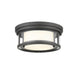 Z-Lite Willow Bronze Flushmount 426F12-BRZ | theLightShop