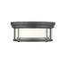 Z-Lite Willow Bronze Flushmount 426F12-BRZ | theLightShop