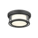 Z-Lite Willow Bronze Flushmount 426F12-BRZ | theLightShop