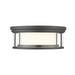 Z-Lite Willow Bronze Flushmount 426F16-BRZ | theLightShop