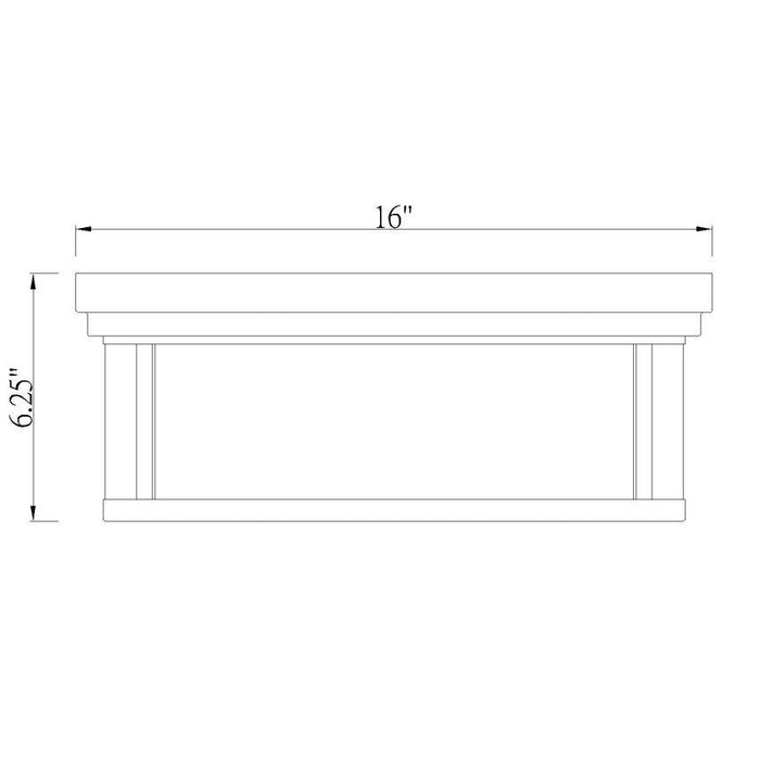 Z-Lite Willow Bronze Flushmount 426F16-BRZ | theLightShop