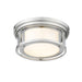 Z-Lite Willow Brushed Nickel Flushmount 426F12-BN - Flushmounts