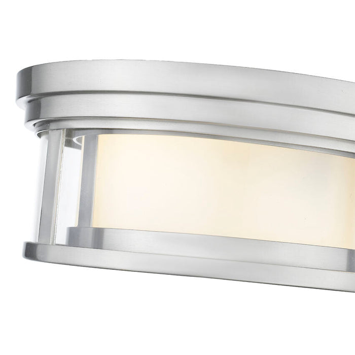 Z-Lite Willow Brushed Nickel Flushmount 426F12-BN - Flushmounts