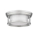 Z-Lite Willow Brushed Nickel Flushmount 426F12-BN - Flushmounts
