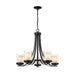 Z-Lite Willow Matte Black Chandelier 426-5-MB | theLightShop