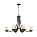 Z-Lite Willow Matte Black Chandelier 426-6-MB | theLightShop