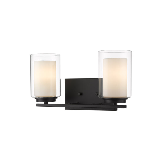 Z-Lite Willow Matte Black Vanity 426-2V-MB | theLightShop