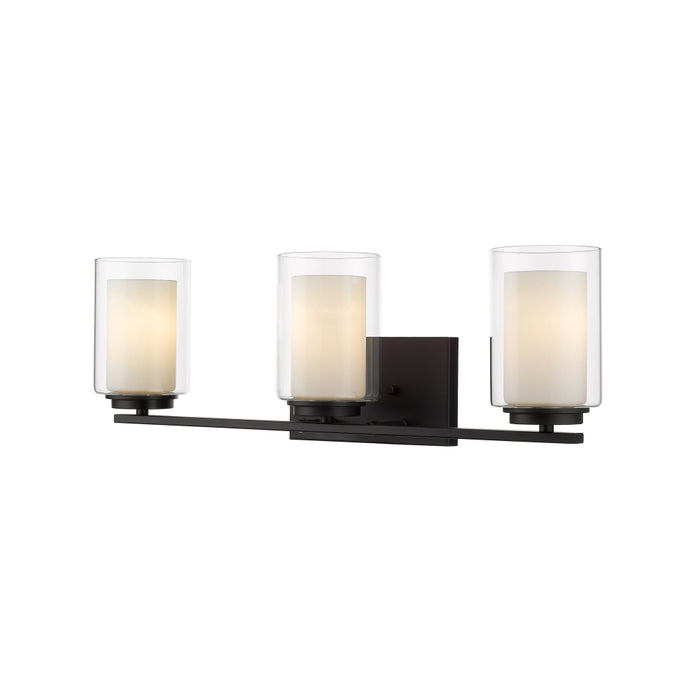 Z-Lite Willow Matte Black Vanity 426-3V-MB | theLightShop