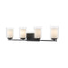 Z-Lite Willow Matte Black Vanity 426-4V-MB | theLightShop