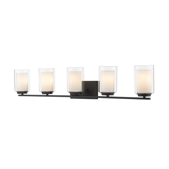 Z-Lite Willow Matte Black Vanity 426-5V-MB | theLightShop
