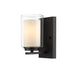 Z-Lite Willow Matte Black Wall Sconce 426-1S-MB | theLightShop