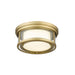 Z-Lite Willow Olde Brass Flushmount 426F12-OBR | theLightShop