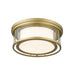 Z-Lite Willow Olde Brass Flushmount 426F16-OBR | theLightShop