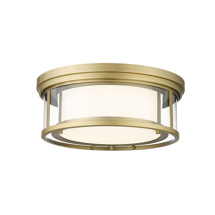 Z-Lite Willow Olde Brass Flushmount 426F16-OBR | theLightShop