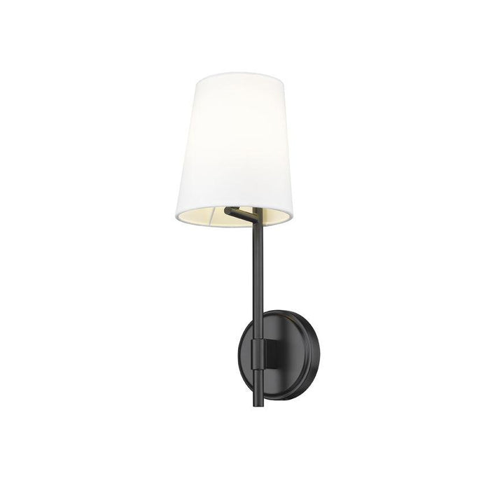 Z-Lite Winward Matte Black Wall Sconce 816-1S-MB | theLightShop