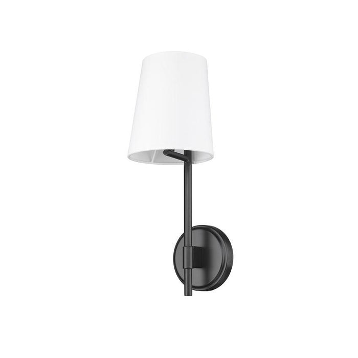 Z-Lite Winward Matte Black Wall Sconce 816-1S-MB | theLightShop