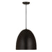 Z-Lite Z Studio Dome Matte Black 3 Light Pendant 6012P19-SBK | theLightShop
