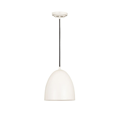 Z-Lite Z Studio Dome Matte White 1 Light Pendant 6012P9-SWH | theLightShop