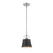 Z-Studio Matte Black Brushed Nickel 1 Light Mini-Pendant | theLightShop