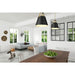 Z-Studio Matte Black Heritage Brass 1 Light Pendant - Pendants