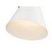 Z-Studio Matte White Brushed Nickel 1 Light Pendant - Pendants