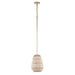 Zanzibar Soft Gold 1 Light Pendant Crystorama ZAN-9011-SG
